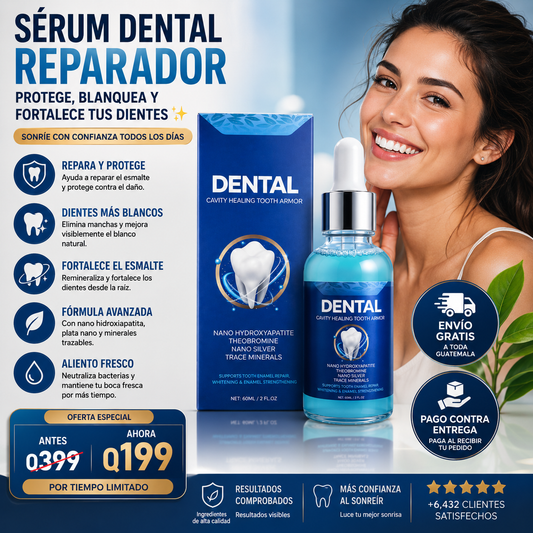 Sérum Dental Reparador para Proteger, Blanquear y Fortalecer tus Dientes 🦷✨