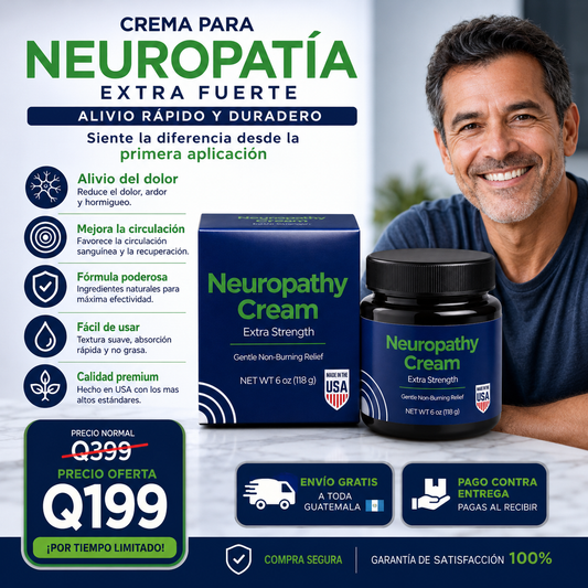 Neuropathy Cream para Recuperar tu Descanso y Movilidad 💙